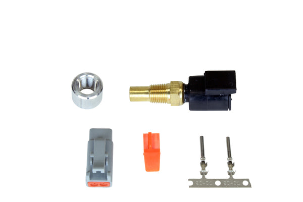 AEM Universal 1/8in PTF Water/Coolant/Oil Temperature Sensor Kit w/ Deutsch Style Connector - Bull Strap