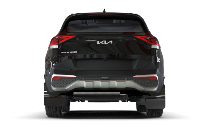 Rally Armor 23-25 Kia Sportage Black UR Mud Flap w/ Dark Grey Logo - Bull Strap