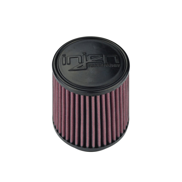Injen High Performance Air Filter - 3 Black Filter 5 Base / 4 7/8 Tall / 4 Top - Bull Strap
