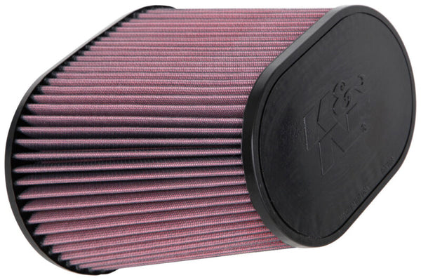 K&N Universal Rubber Filter 4in FLG 9IN x 5-3/4IN B / 7 x 4-1/2IN T / 7-1/2IN H - Bull Strap