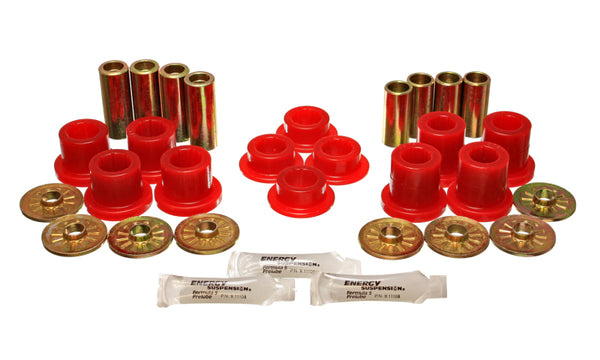 Energy Suspension 92-02 Dodge Viper Red Front Control Arm Bushing Set - Bull Strap