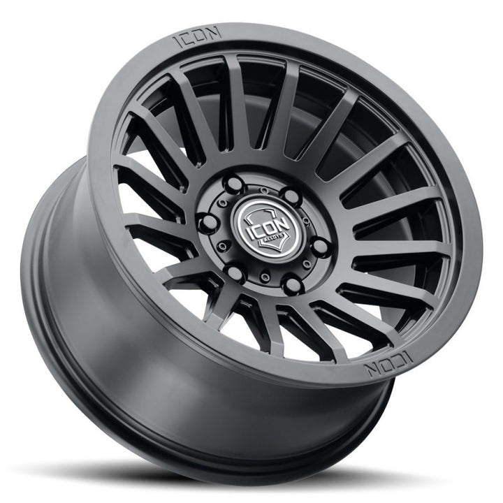 ICON Recon SLX 17x8.5 5x4.5 0mm Offset 4.75in BS 71.5mm Bore Satin Black Wheel - Bull Strap