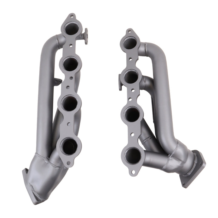 BBK 99-04 GM Truck SUV 4.8 5.3 Shorty Tuned Length Exhaust Headers - 1-3/4 Titanium Ceramic - Bull Strap