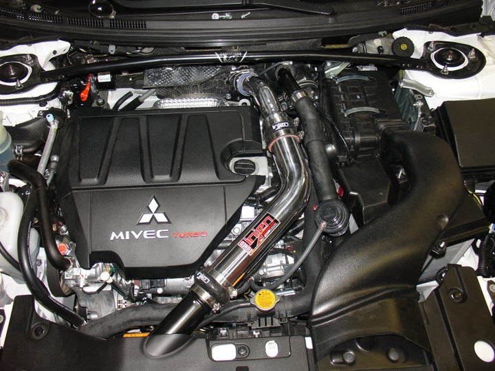 Injen 2009 Lancer Ralliart 2.0L Turbo Polished Upper Intercooler Pipe Kit - Bull Strap