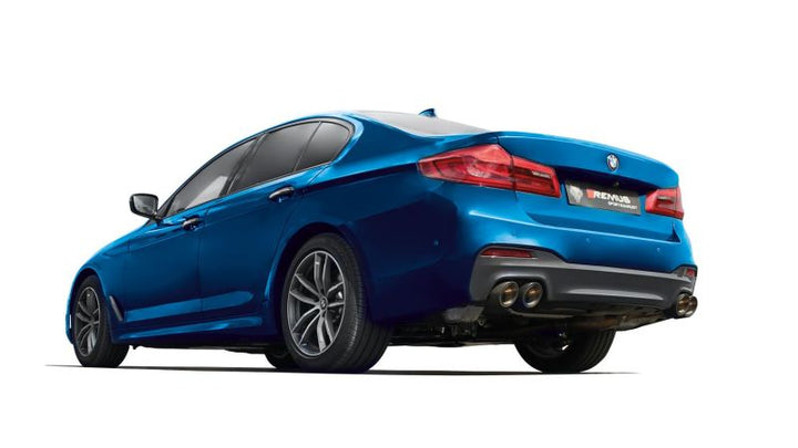 Remus 2017 BMW M550I xDrive G30 Sedan 4.4L (N63R) Axle Back Exhaust (Tail Pipes Req) - Bull Strap