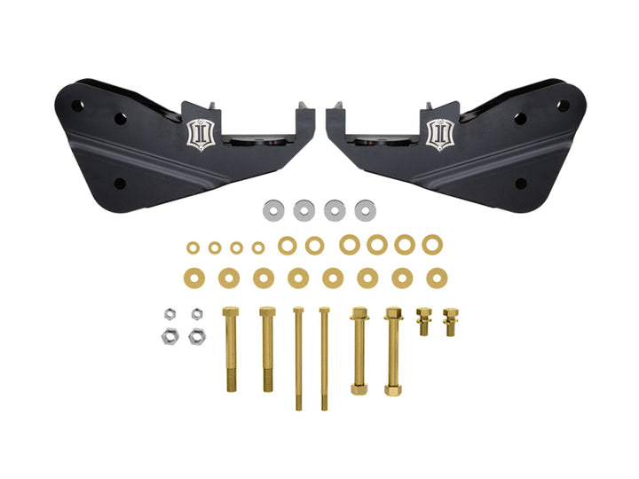 ICON 23-24 Ford F250/F350 Super Duty 4WD Radius Arm Drop Kit - Bull Strap