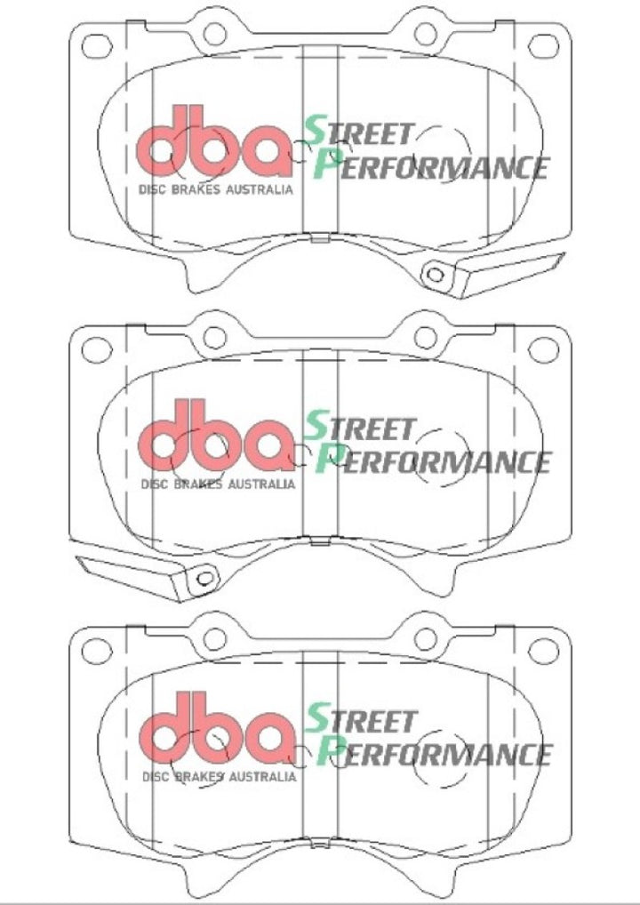 DBA 11-16 Toyota FJ Cruiser (GSJ15R) SP Performance Front Brake Pads - Bull Strap