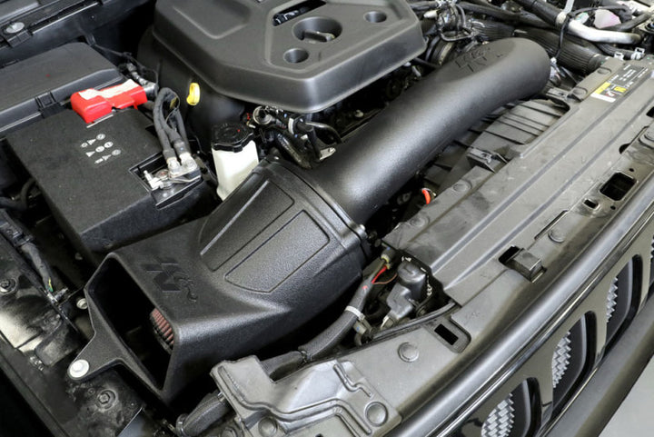 K&N 19-20 Jeep Wrangler JL 2.0L L4 F/I Turbo Performance Intake Kit - Bull Strap