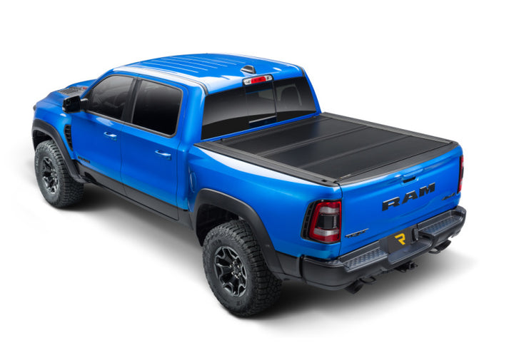 UnderCover 03-20 Dodge Ram 1500/2500 (w/o Rambox) 6.4ft Ultra Flex Bed Cover - Matte Black Finish - Bull Strap