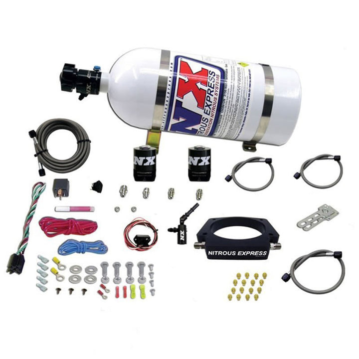 Nitrous Express 2014+ Chevrolet Corvette C7 Nitrous Plate Kit (50-300HP) w/10lb Bottle - Bull Strap
