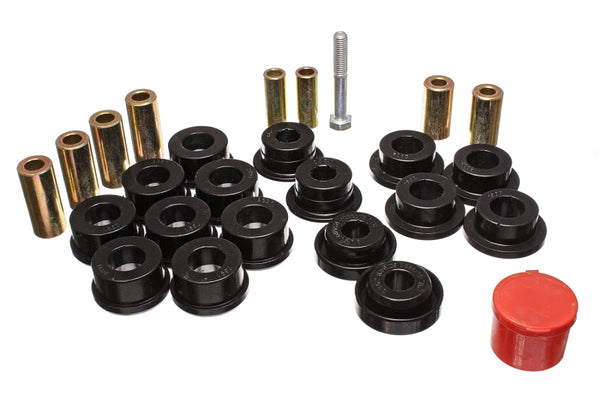 Energy Suspension Control Arm Bushings - Front - Black - Bull Strap