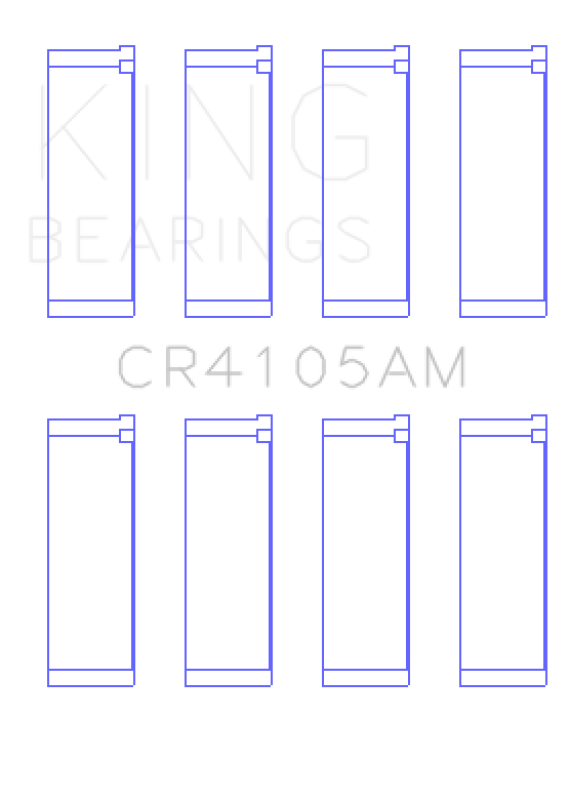 King Engine Bearings Mazda FS-DE L4/FP L4/FS L4  DOHC 16 Valve Rod Bearing Set - Size STD - Bull Strap