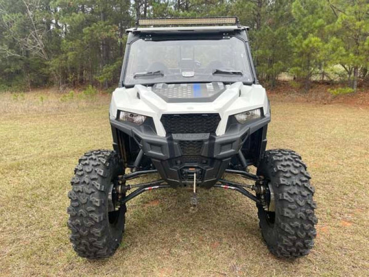 Seizmik 16-23 Polaris General 1000 /4/XP Pro-fit Windshield Flip Up Vented - Bull Strap