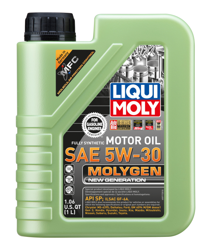 LIQUI MOLY 1L Molygen New Generation Motor Oil SAE 5W30 - Bull Strap