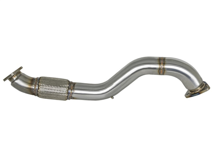 aFe Twisted Steel 3in Rear Down-Pipe/Mid Pipe 2017+ Honda Civic Type R I4 2.0L (t) - Bull Strap