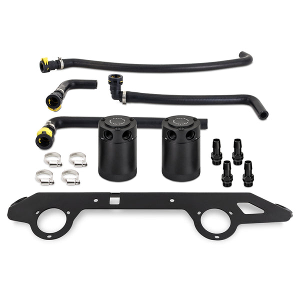 Mishimoto 21-22 Ford Bronco 2.7L Baffled Oil Catch Can System - Bull Strap