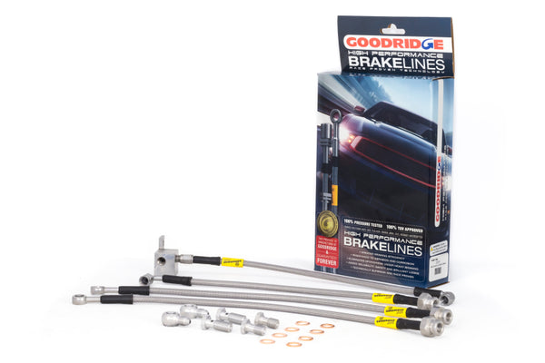 Goodridge 89-05 Mazda Miata NA/NB Stainless Steel Brake Line Kit - Bull Strap
