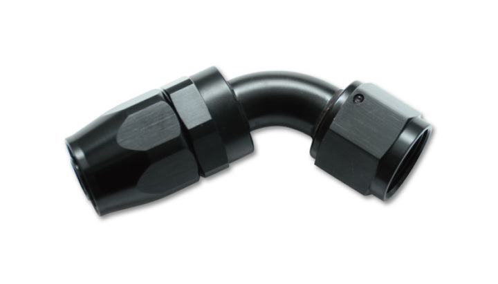 Vibrant -12AN 60 Degree Elbow Hose End Fitting - Bull Strap