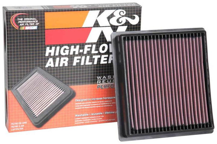 K&N 2019 Subaru WRX STI 2.5L F/I Replacement Air Filter - Bull Strap