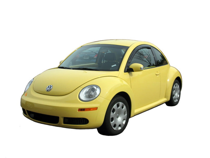 AVS 98-10 Volkswagen Beetle Ventvisor Outside Mount Window Deflectors 2pc - Smoke - Bull Strap