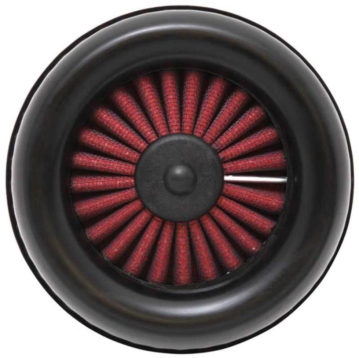 AEM Dryflow Air Filter - Round Tapered 6in Base OD x 5in Top OD x 5.5in H x 2.5in Flange ID - Bull Strap
