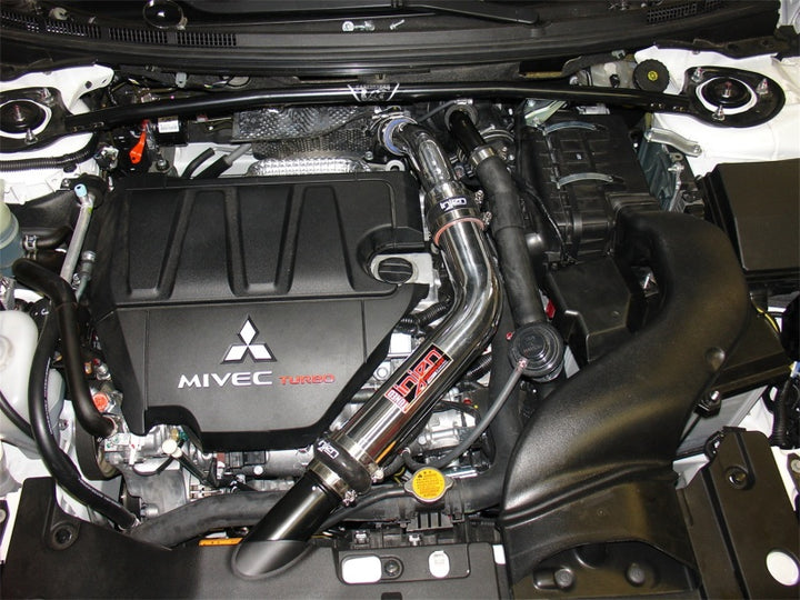 Injen 2009 Lancer Ralliart 2.0L Turbo Polished Upper Intercooler Pipe Kit - Bull Strap