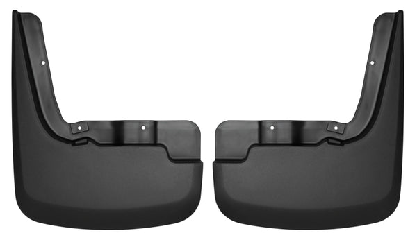 Husky Liners 19-23 Chevrolet Silverado 1500 (Excl. ZR2/TBoss) Front Mud Guards - Black - Bull Strap