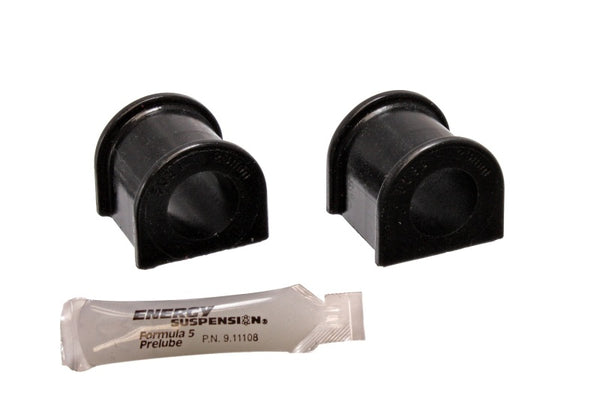 Energy Suspension 79-85 Mazda RX7 Black 23mm Front Sway Bar Bushings - Bull Strap