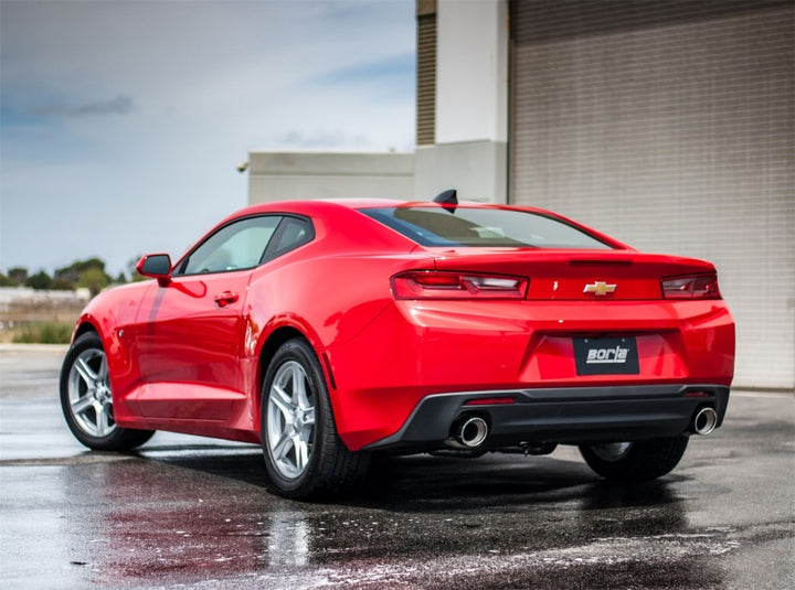 Borla 16-17 Chevy Camaro 3.6L V6 Single Split Rear Exit S-Type Axle-Back Exhaust - Bull Strap