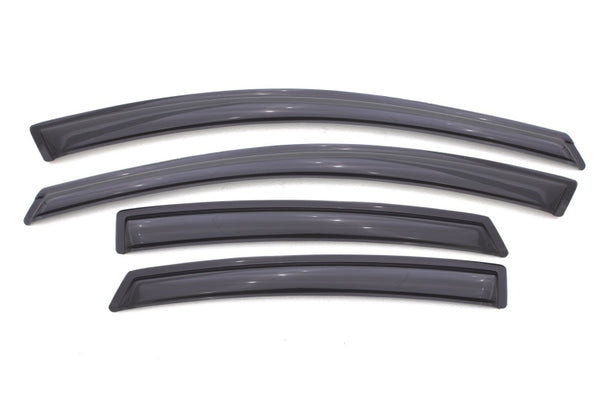 AVS 13-16 Dodge Dart Ventvisor Outside Mount Window Deflectors 4pc - Smoke - Bull Strap