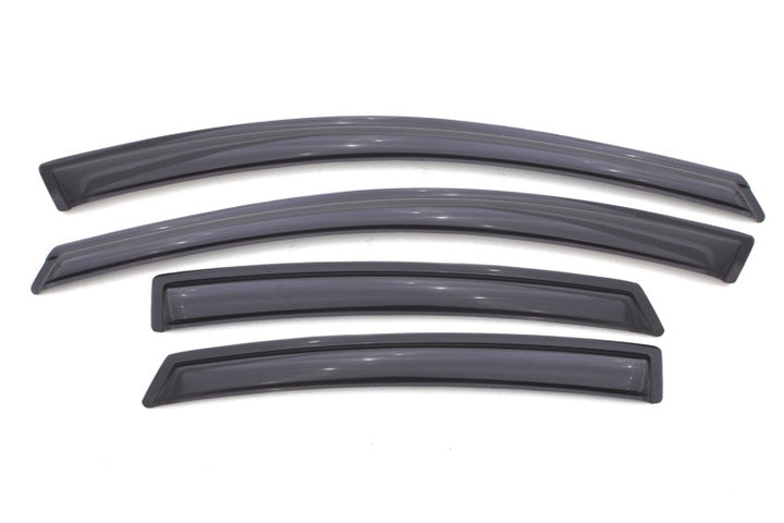 AVS 13-16 Dodge Dart Ventvisor Outside Mount Window Deflectors 4pc - Smoke - Bull Strap
