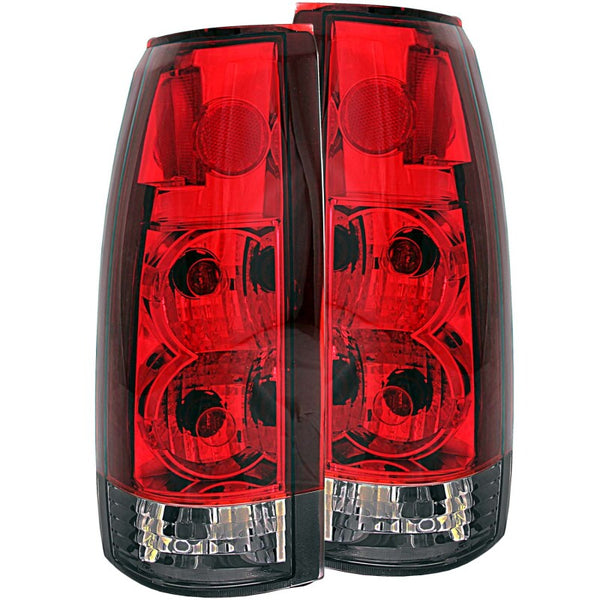 ANZO 1999-2000 Cadillac Escalade Taillights Red/Smoke G2 - Bull Strap