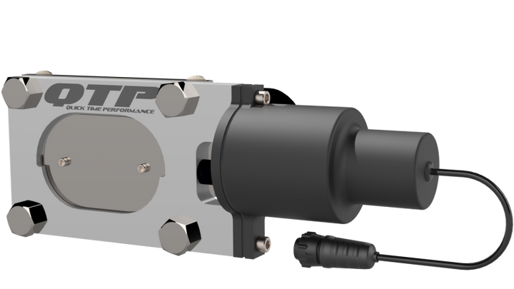 QTP Bolt-On QTEC Low Profile Oval Electric Cutout Valve - Bull Strap