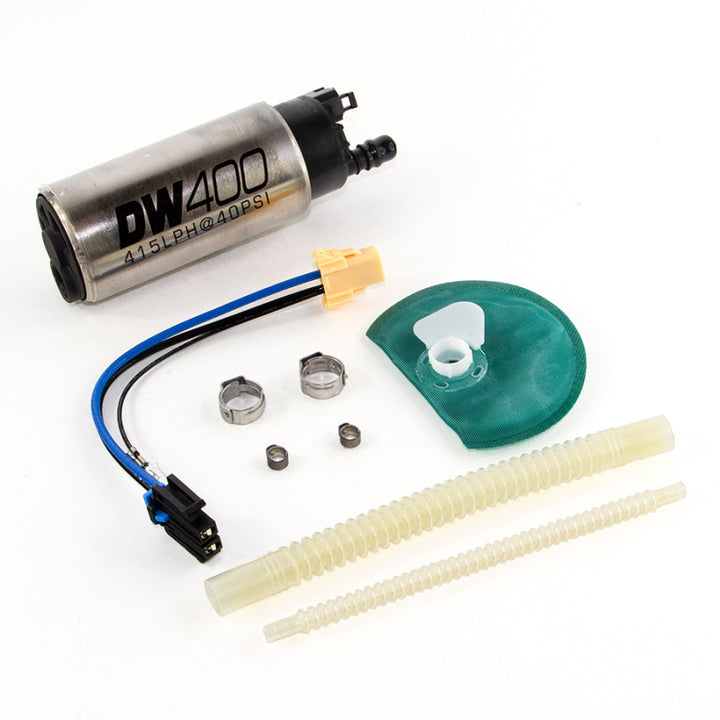 DeatschWerks 415LPH DW400 In-Tank Fuel Pump w/ 9-1046 Install Kit 11-14 Ford Mustang V6/GT - Bull Strap