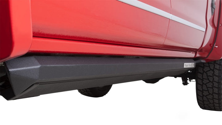 AMP Research 2014-2017 Chevrolet Silverado 1500 Crew Cab PowerStep XL - Black - Bull Strap