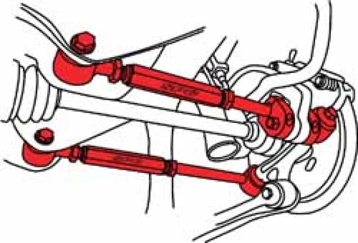 SPC Performance 93-07 Subaru Impreza (All) Rear EZ Arm XR Adjustable Control Arms - Bull Strap