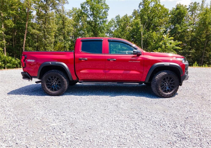 AVS 2023 Chevrolet Colorado / GMC Canyon Ventvisor Outside Mount Window Deflectors 4pc - Smoke - Bull Strap