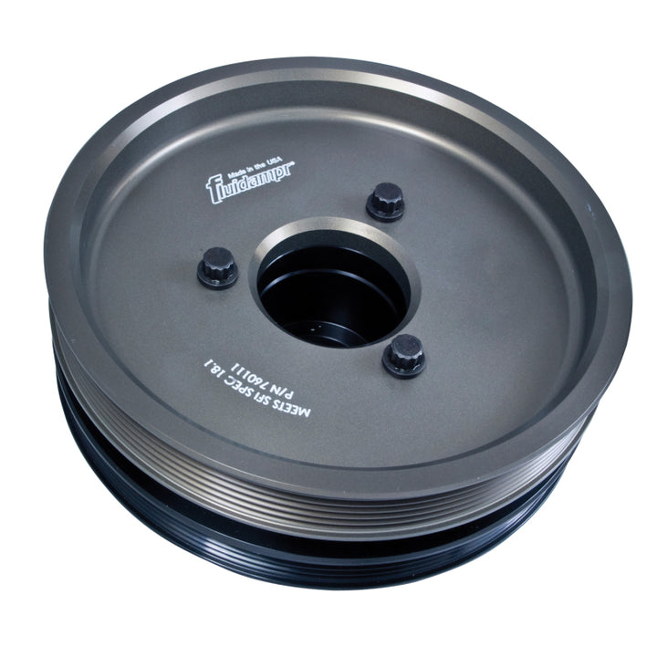 Fluidampr Chevy LS3/L99/Camaro w/ Stock Pulley Steel Internally Balanced Damper - Bull Strap