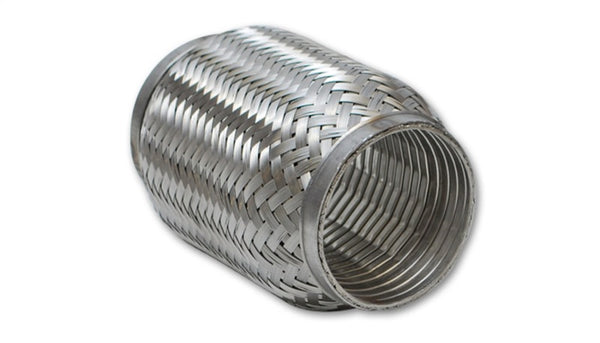 Vibrant SS Turbo FLEX Coupling with Interlock Liner 2.5in inlet/outlet x 6in long - Bull Strap