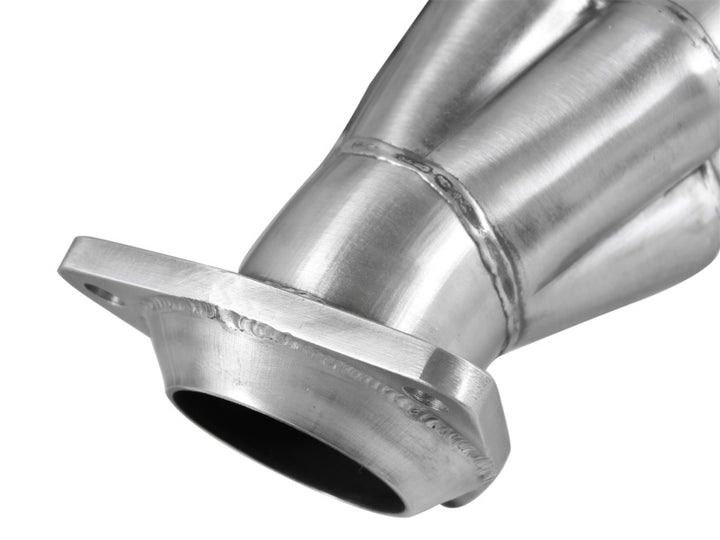 aFe Power Twisted Steel Headers 409 Stainless Steel 02-13 GM Silverado/Sierra 1500 V8 GMT800/GMT900 - Bull Strap