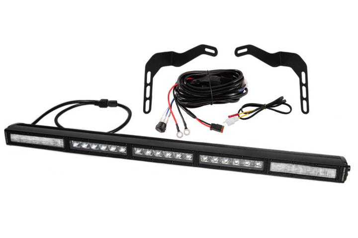 Diode Dynamics 14-21 Toyota Tundra SS42 Stealth Lightbar Kit - White Combo - Bull Strap