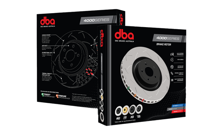 DBA 01-07 Mitsubishi Lancer Evolution 7/8/9 Front Slotted 4000 Series Rotor - Bull Strap
