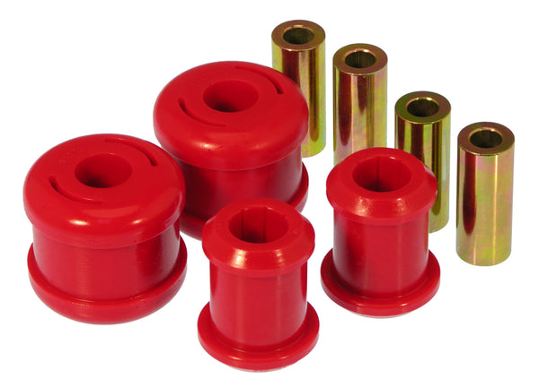 Prothane 01-02 Honda Civic Front Control Arm Bushings - Red - Bull Strap