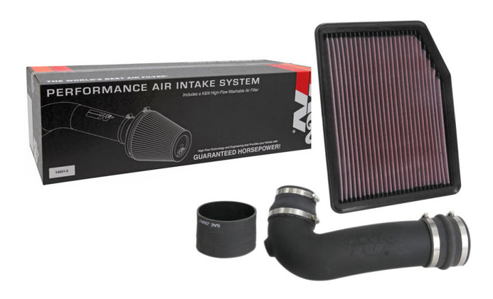 K&N 19-20 GM 1500 V8-5.3L/6.2L 57 Series FIPK Performance Intake Kit - Bull Strap