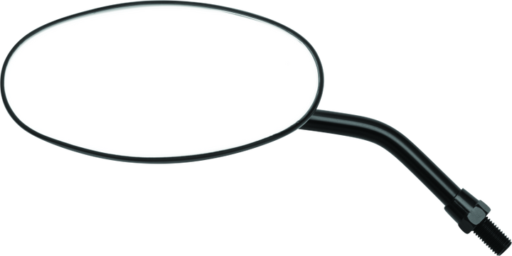BikeMaster Adjustable Oval Mirror 10mm - Each - Black - Bull Strap
