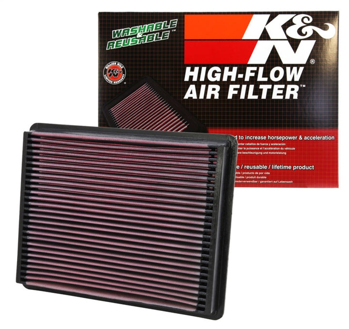 K&N 02-09 Cadillac / 99-09 Chevy/GMC PickUp Drop In Air Filter - Bull Strap
