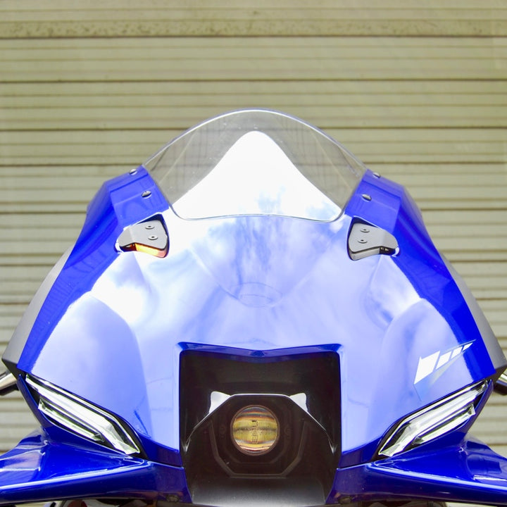 New Rage Cycles 25+ Yamaha R9 Mirror Block Off Turn Signals - Bull Strap