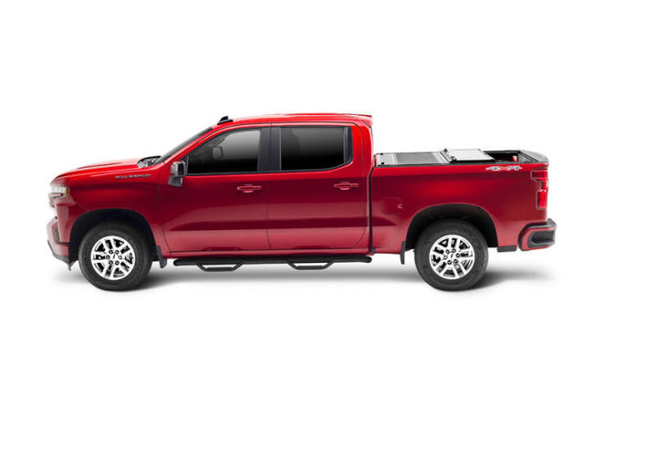 UnderCover 19-20 Chevy Silverado 1500 5.8ft (w/ or w/o MPT) Armor Flex Bed Cover - Black Textured - Bull Strap