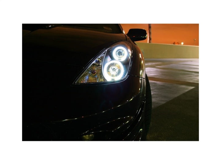 Spyder Toyota Celica 00-05 Projector Headlights LED Halo DRL Blk High H1 Low H1 PRO-YD-TCEL00-LED-BK - Bull Strap
