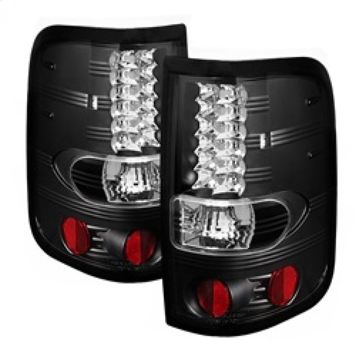 Spyder Ford F150 Styleside 04-08 (Not Fit Heritage & SVT)LED Tail Lights Black ALT-YD-FF15004-LED-BK - Bull Strap